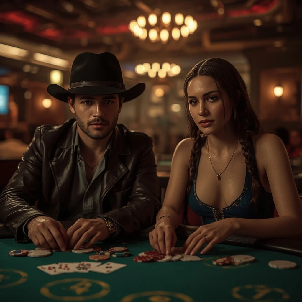 photo de deux joueurs de poker RA CASINO